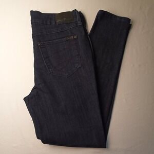 Seven7 Jeans Size 10 Tummyless High Rise Skinny Dark Wash Classic Stretch